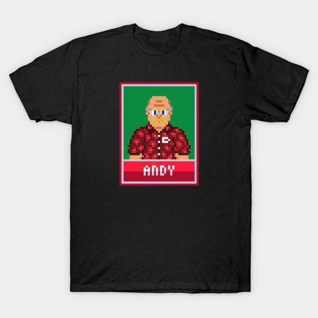 Andy reid 8bit T-Shirt by Roti Kodok Art